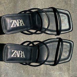 Zara Squared-Toed Sandal